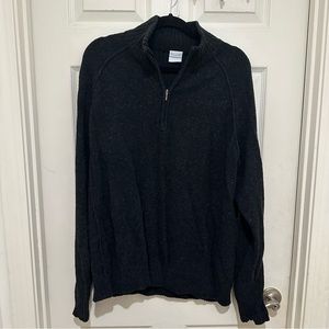 Columbia quarter zip wool blend sweater AM2908